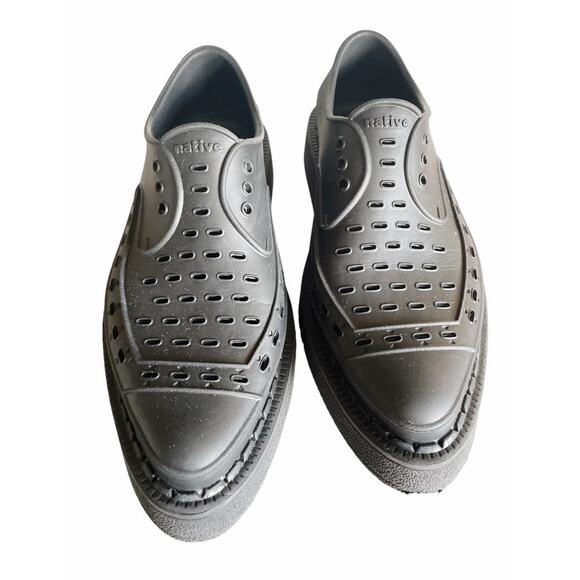 Native X George Cox Black Diano Creeper Slip-On Shoes Size M6 W8 - Picture 3 of 9